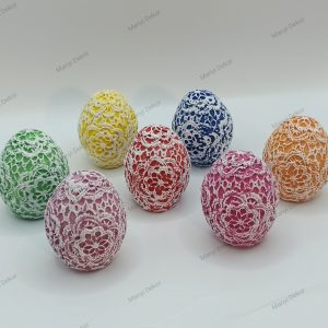 Csipkemintás tojás