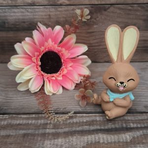 Kendős nyuszi, türkizkék