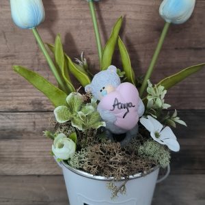 Anyák napi tulipános vödör