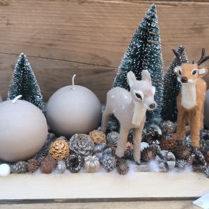 Téli erdő adventi tál