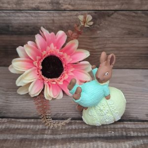 Nyuszi tojással - zöld