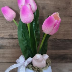 Madárkás tavaszi dísz - lila