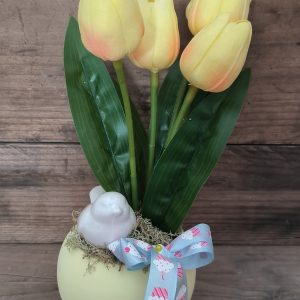 Madárkás tavaszi dísz - sárga