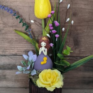 Hercegnnős, tulipános dísz