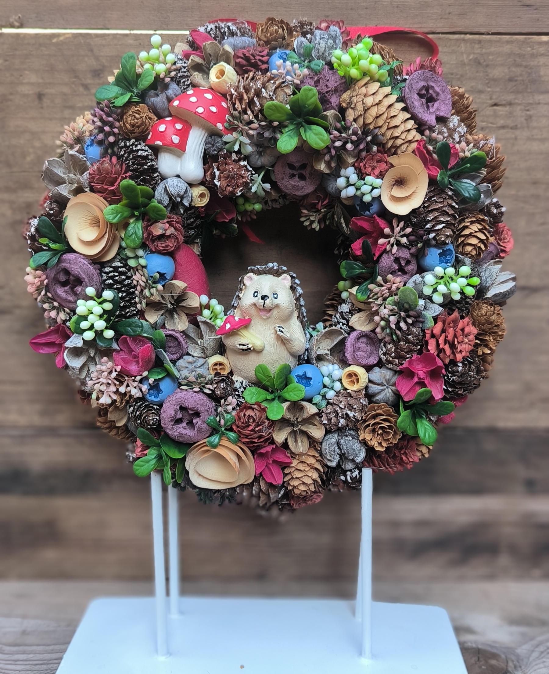 Sünis őszi ajtódísz (23 cm)
