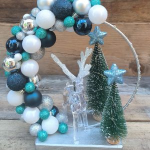 Szarvasos karikás dísz