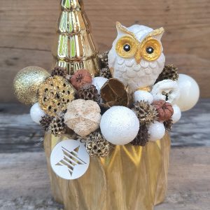 Hóbagoly téli dekoráció