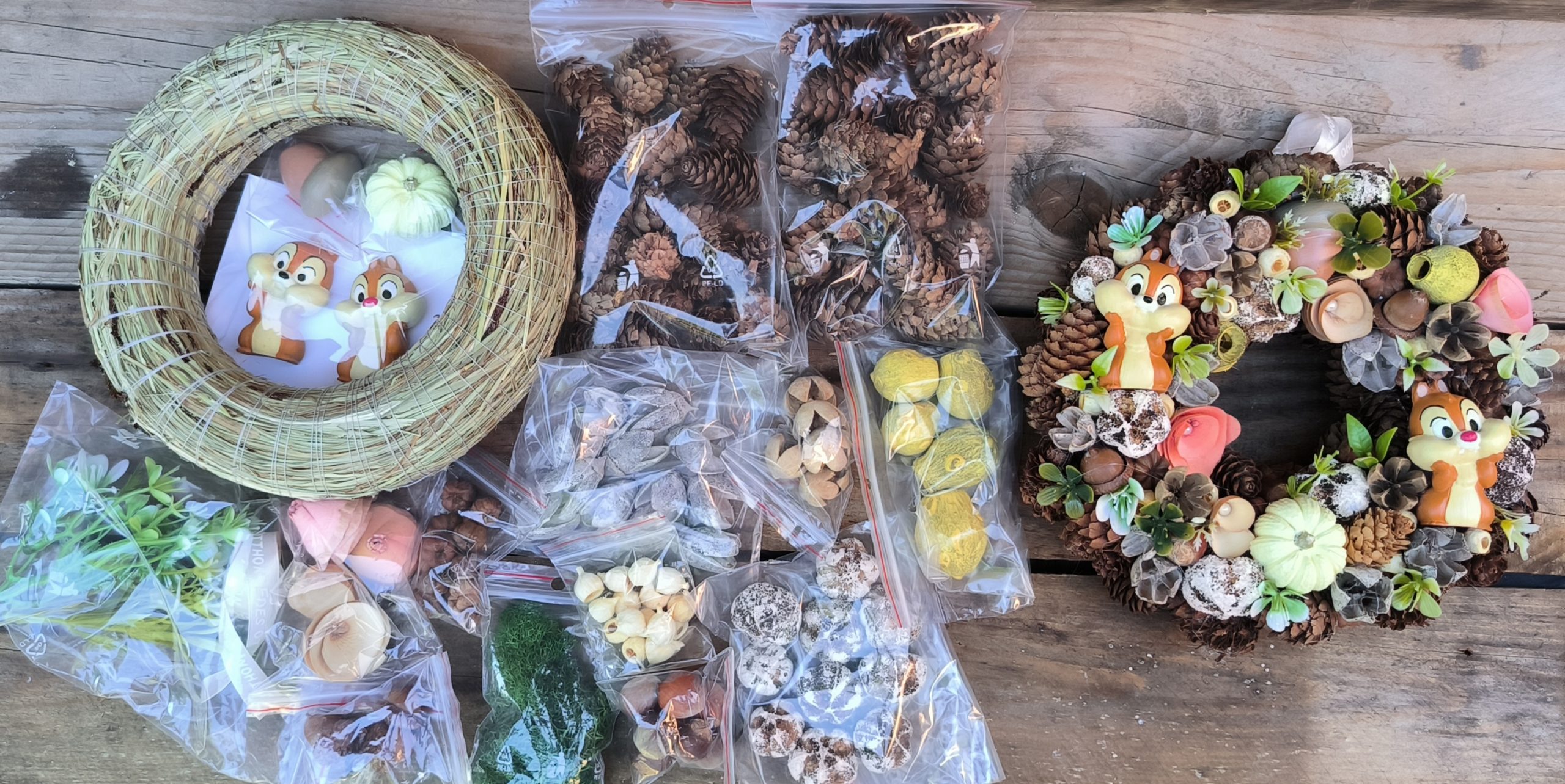 Chip és Dale DIY box – csináld magad őszi kopogtató - Image 4