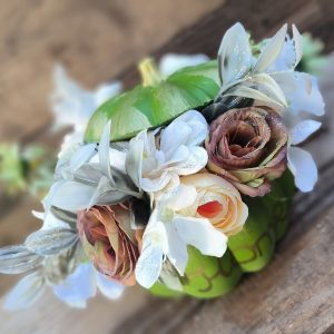 Virágokkal töltött tök kaspó - keki