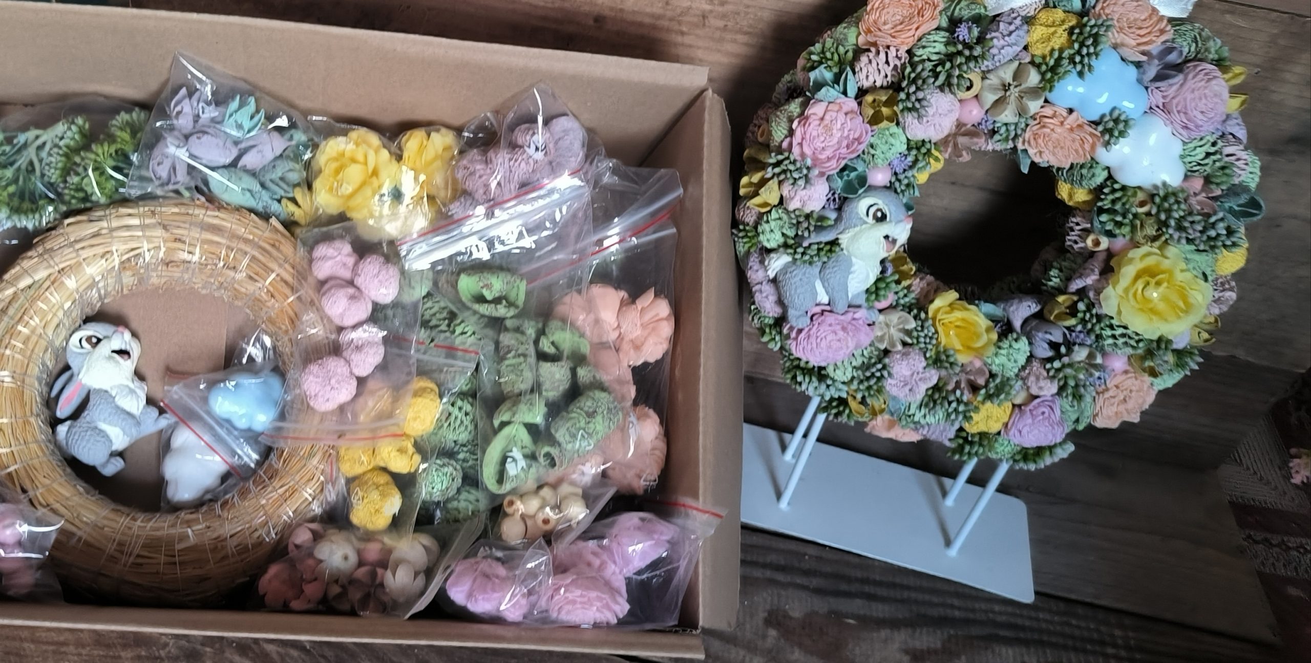 Toppancs DIY box - csináld magad tavaszi kopogtató