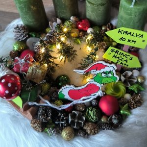 Grincs ellopja a karácsonyt, adventi koszorú