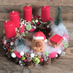 Kapibara adveni koszorú