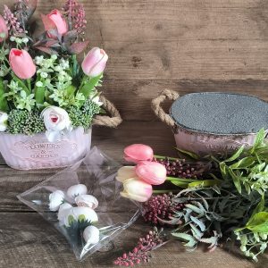 Tulipános DIY box - csináld magad tavaszi asztaldísz